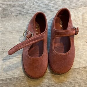 Zara Kids Dusty Rose Mary Jane Shoes